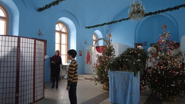 Рождественский спектакль в храме Ассаурово