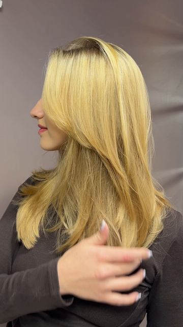 Современная стрижка без применения филировочных методов