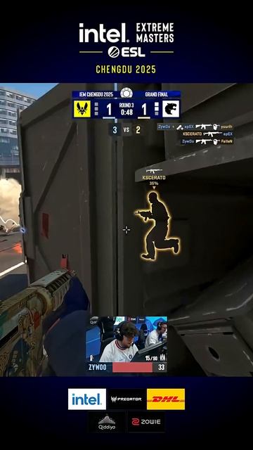 Лучшие моменты CS2: ZywOo делает невероятные киллы #vitality #furia #chengdu #apex #donk #molodoy