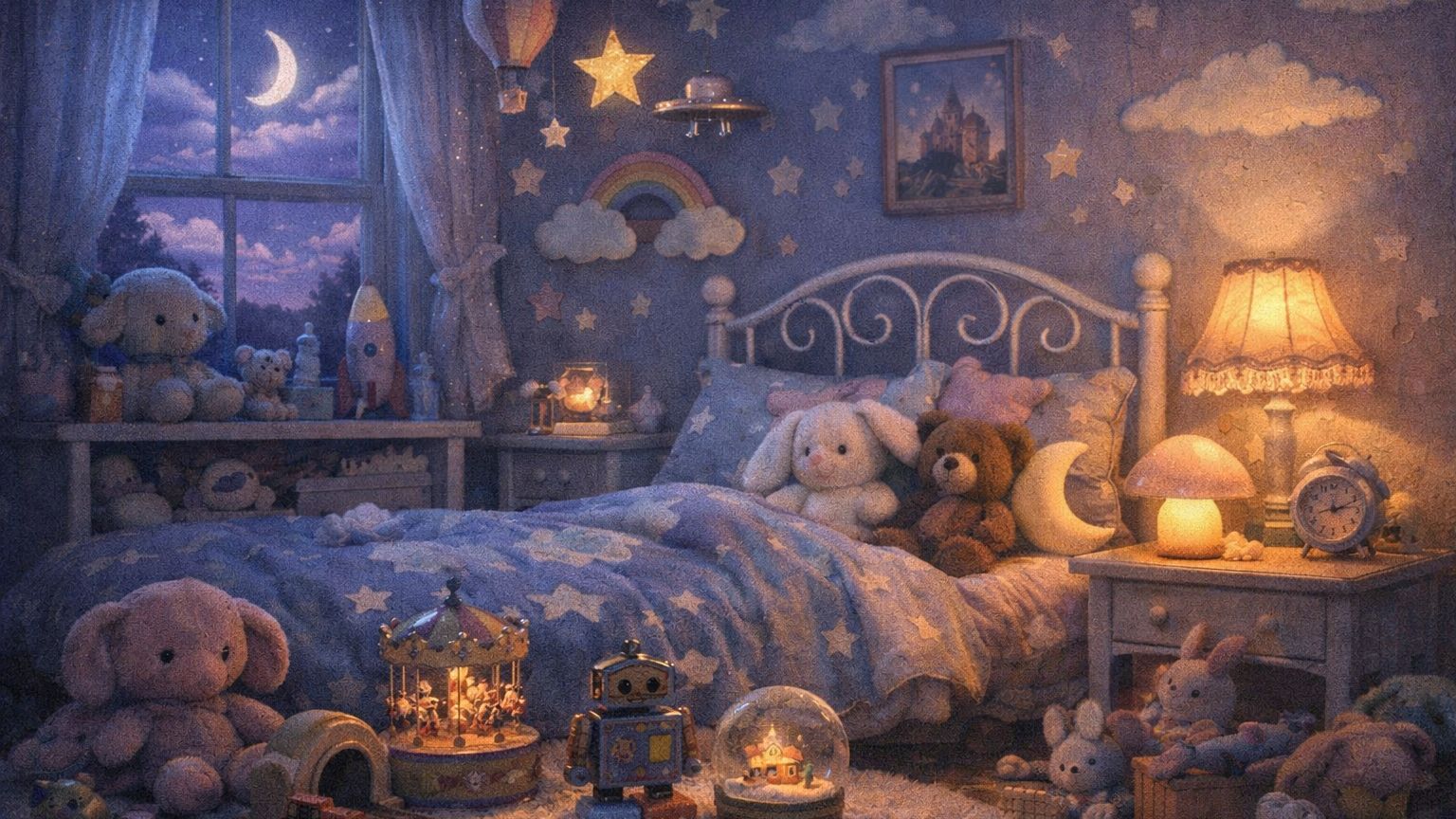 [1 ЧАС МУЗЫКИ ДЛЯ МАЛЫШЕЙ] Подготовка ко сну, спокойная уютная музыка для детей