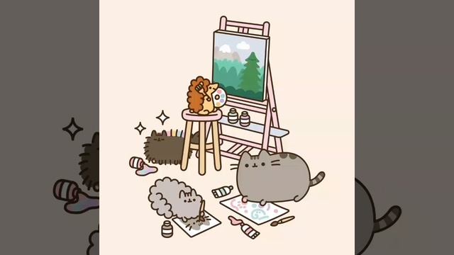🐈Кот пушин и друзья рисуют 🎨🖌️