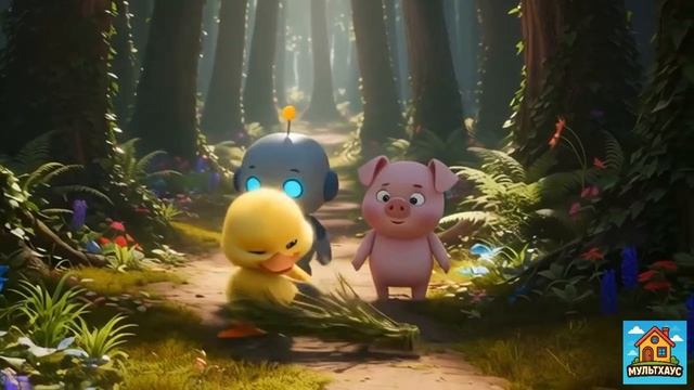 Детский Мультфильм про Жёлтую уточку и робота
