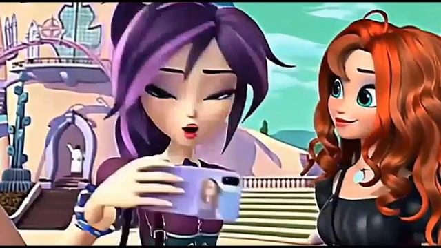 Кроссовер по винкс клуб и и сказочному патрулю, Блум встретила в школе Алфея Варю, анимация, нейросе