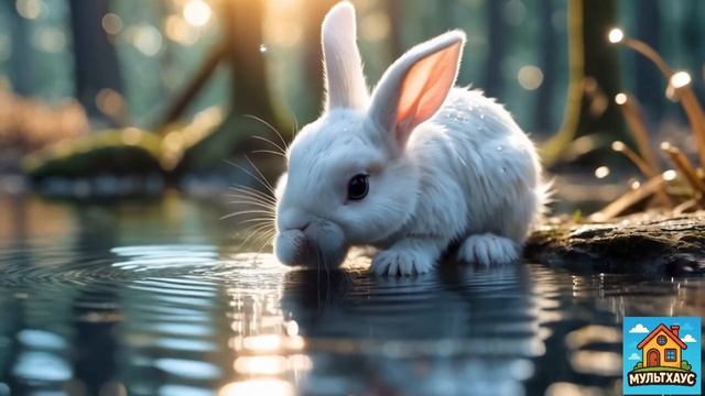 Детский Мультфильм как зайчик помогает по ферме