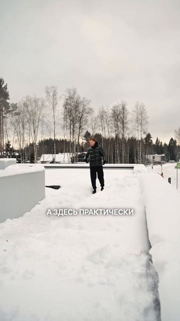 Как чистить снег на плоской крыше. 5 способов #плоскаякрыша #снегнакрыше #строительство
