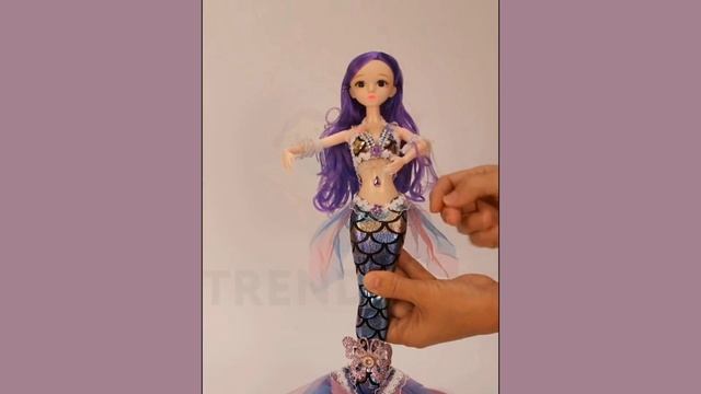 Кукла русалочка TrendToys шарнирная кукла русалка с хвостом  ZTN010