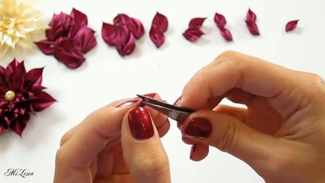 ЦВЕТОК КАНЗАШИ, МК _ DIY KANZASHI FLOWERS