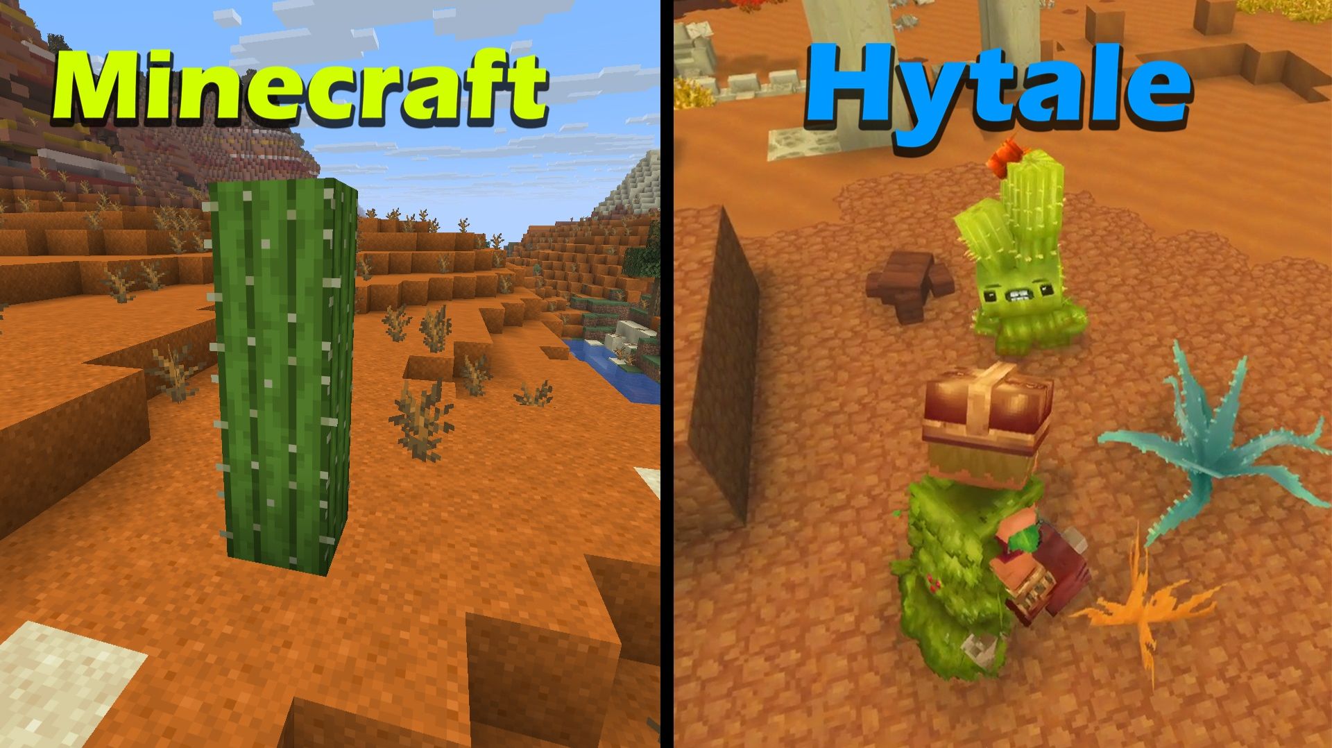 Minecraft и Hytale - сравнение