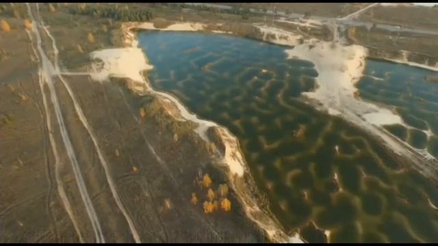 30 Dji Inspire 1 Нижегородская обл. Осень. Карьер под Дзержинском