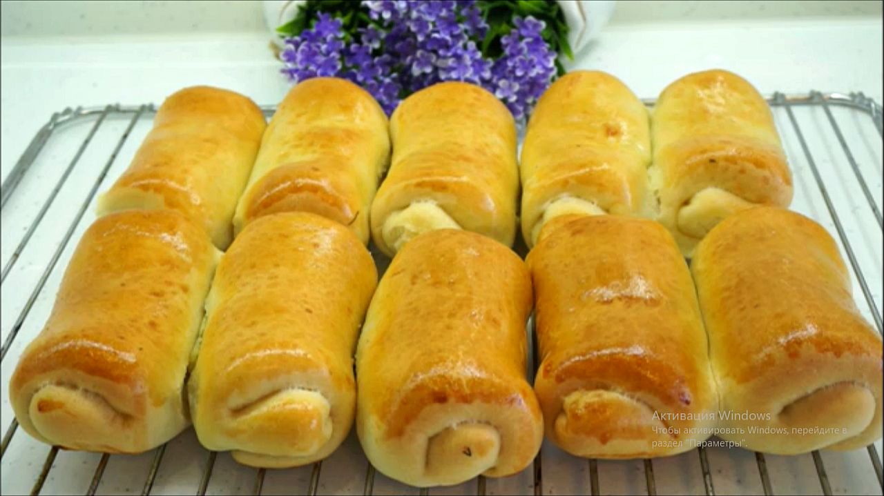 БУЛОЧКИ, ПИРОЖКИ  С КАРТОШКОЙ ,ТЕСТО КАК ПУХ