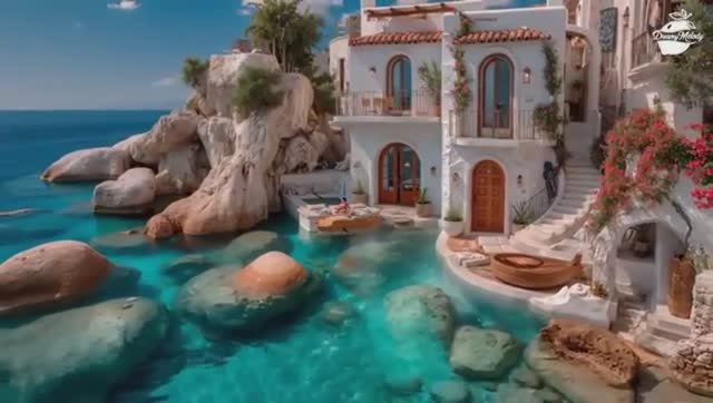 Italian Coast Serenity 🎶 Soft Guitar Sounds & Romantic Seaside Serenity On The Italian Coast