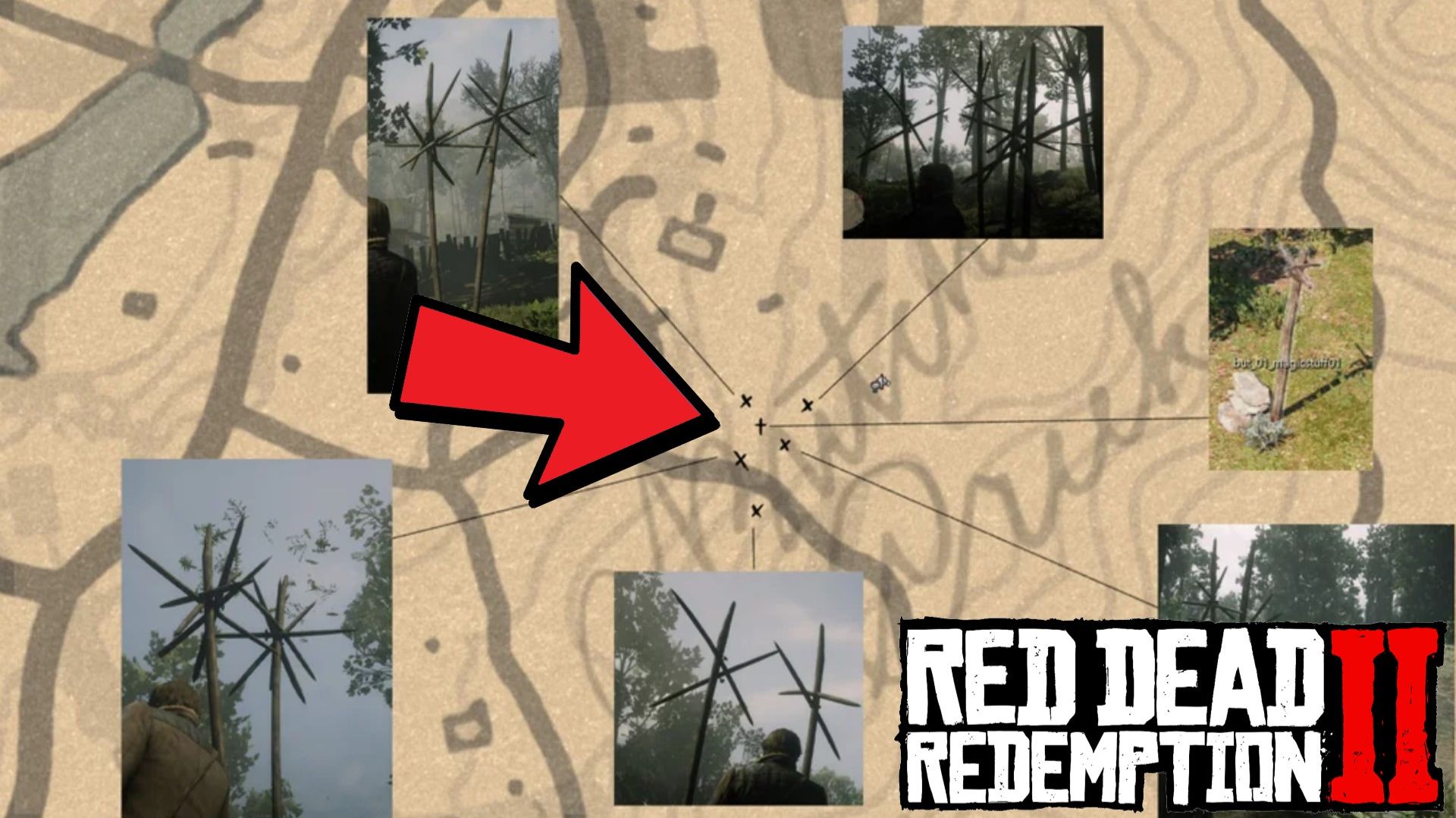 Телеграфный столб ВОЛШЕБНАЯ ШТУКА в Бутчер-Крик в Red Dead Redemption 2