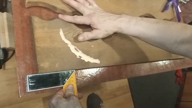Подготовка к заливки столешницы.