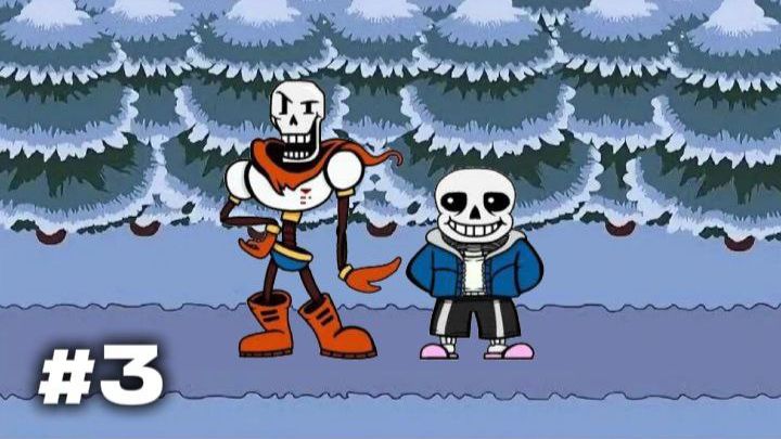 Undertale Прохождение на русском языке #3 •  Встретили Санса и Папируса