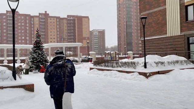 Влог: На встречу с родными .Зима в декабре. ( домашнее видео )