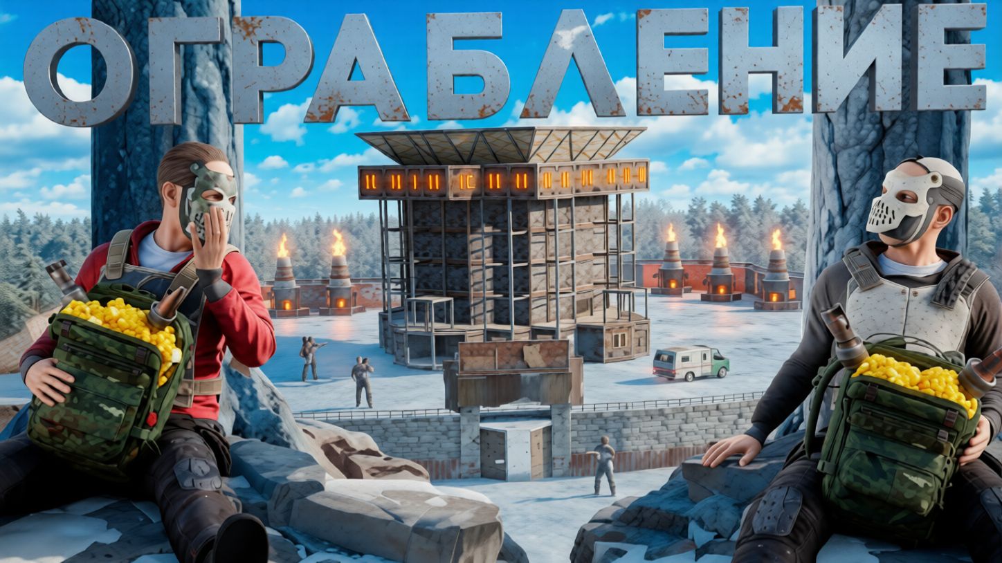 Соло Выживание Проник в Дом Соседа и Ограбил Его Раст/Rust