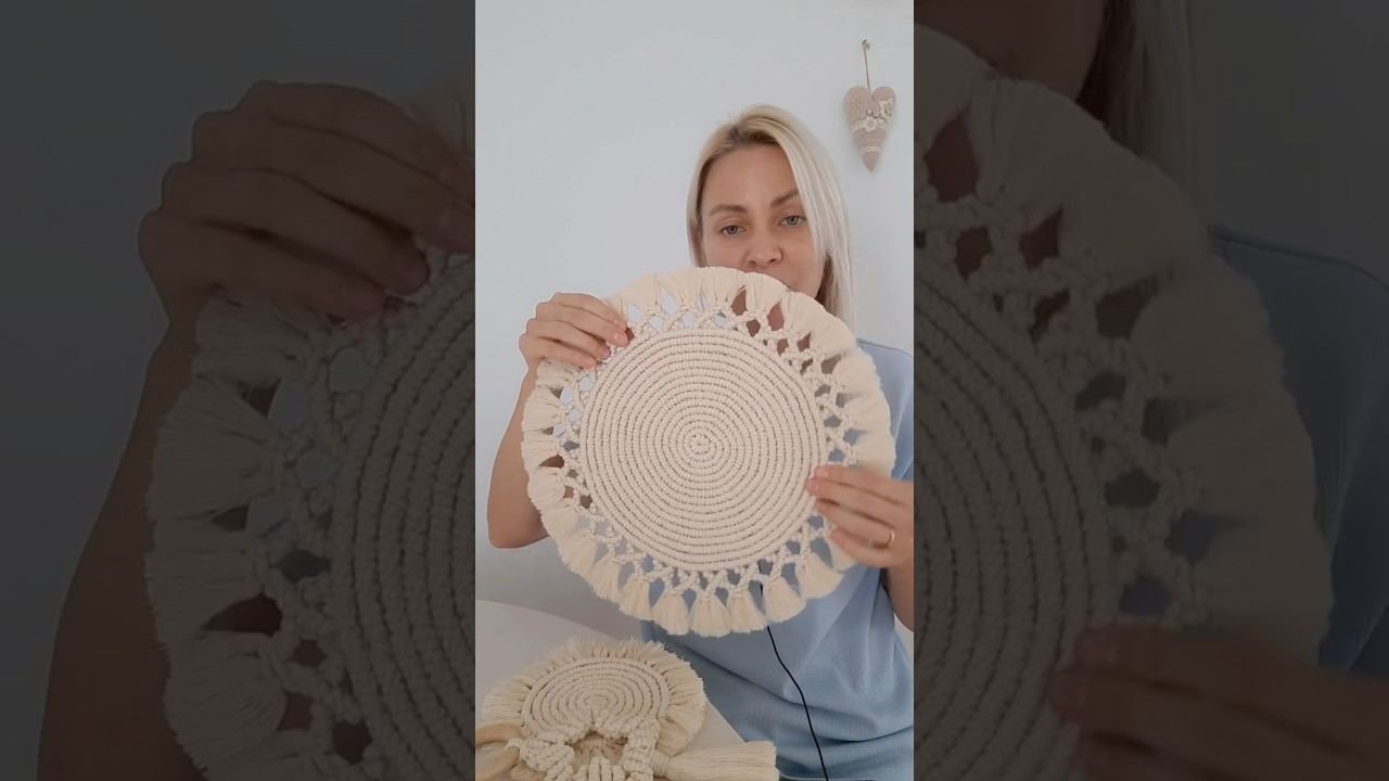 Уже совсем скоро МК на сервировочный набор будет на моём сайте. #макраме #декормакраме