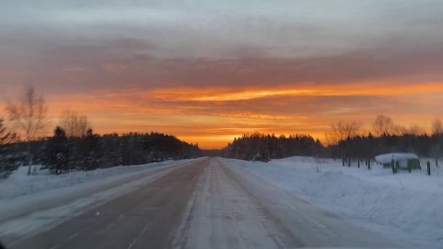 Утренний восход солнца . Конец декабря.2026 год.