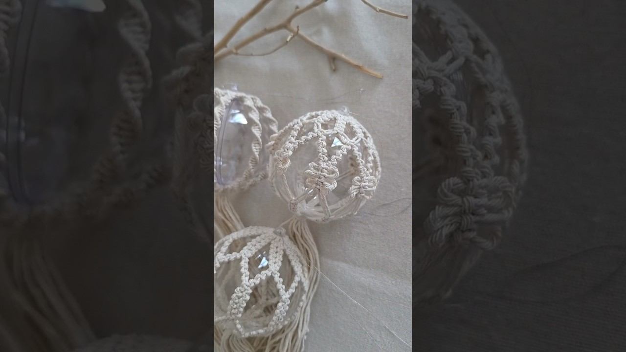 Мастер-класс уже доступен на моём сайте!!! #макраме #новогодниешары