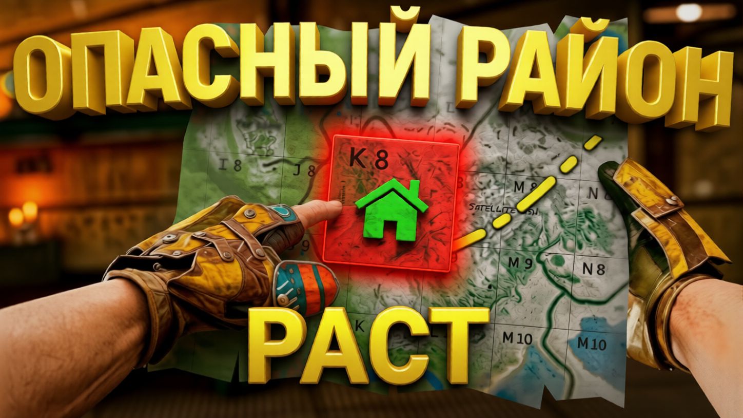 Соло Выживание Живу На Опасном Районе Раст/Rust