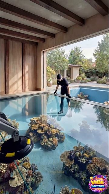 Под этой кухней — целый аквариум… живая основа 🐠😱