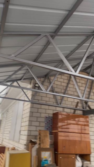 Ремонт навеса завершение