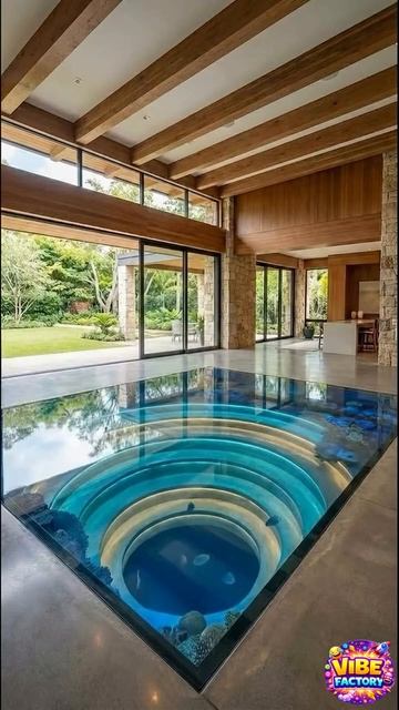 Под полом этой гостиной — живой аквариум… 😱🐠