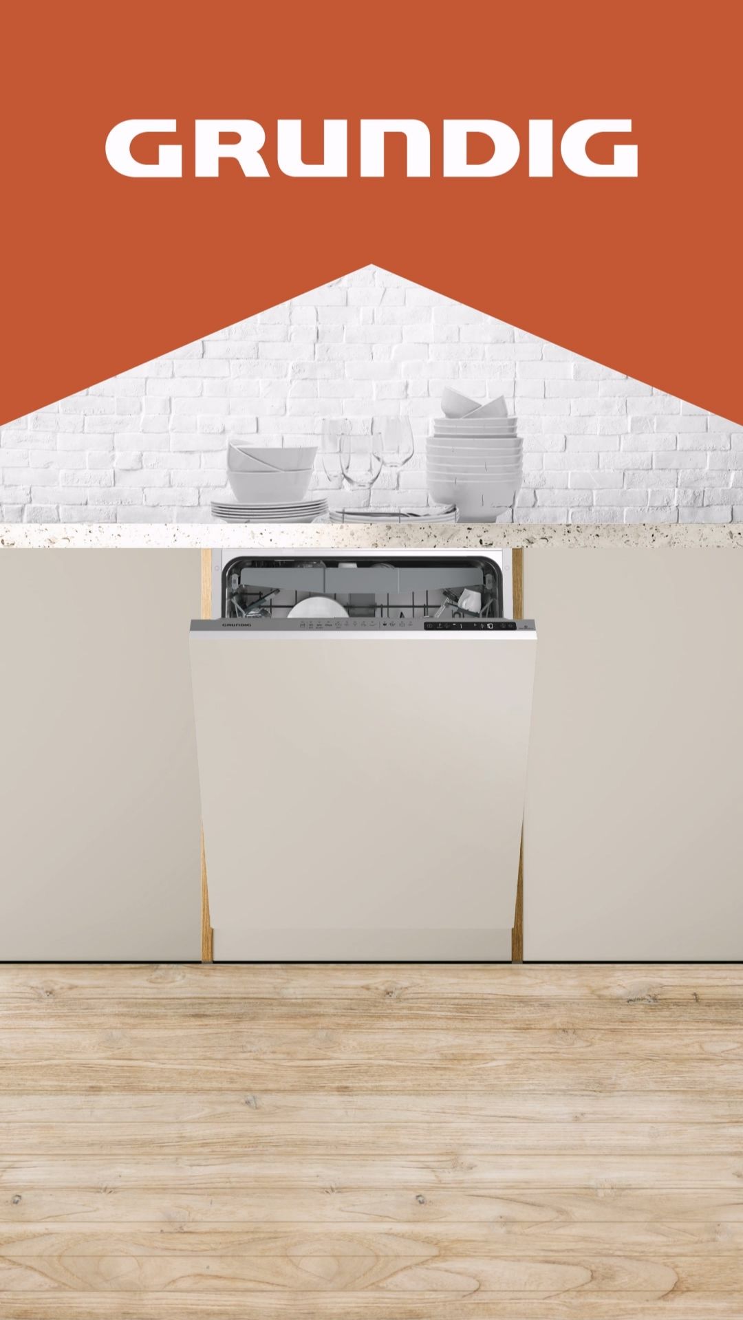 Возможности посудомоечной машинки Grundig. 🧡 Анимация