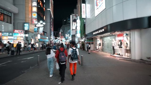 Walking Shibuya Crossing At Night, Binaural City Sounds In Tokyo