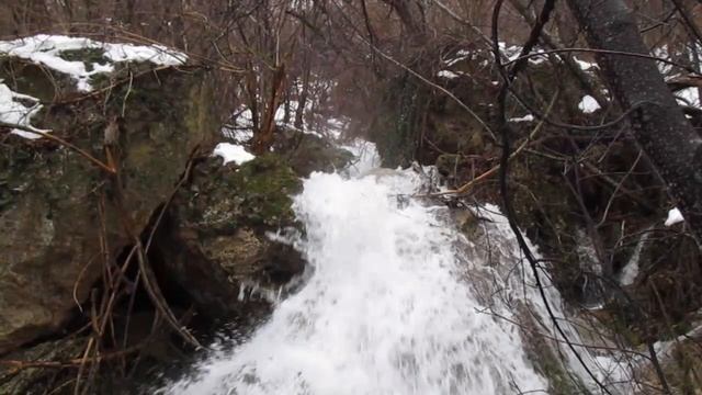 Алёшкины водопады в январе