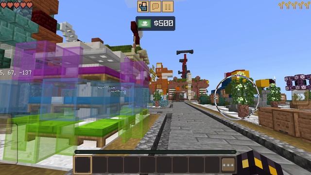 Сыграл на другом сервере в Crafting And Building