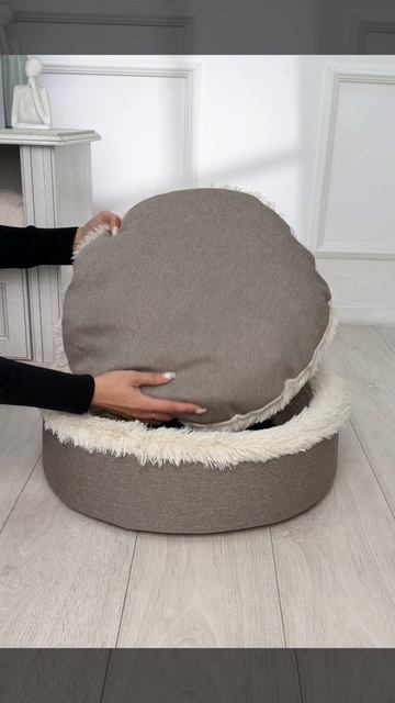 Лежанка КРУГЛАЯ СЕЛФИ RICH BREED светло-бежевый