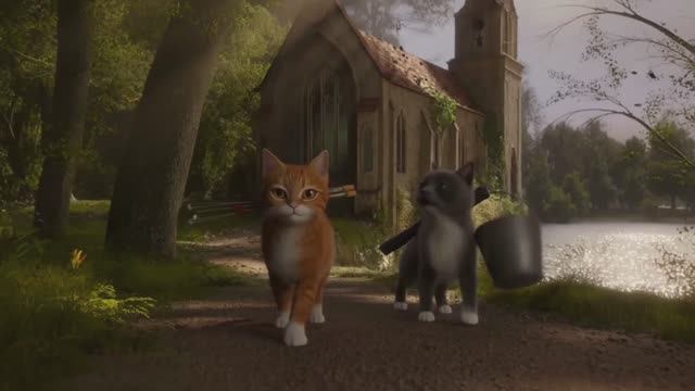 Сказка-притча   «Кто верен в малом, тот верен и в большом».  Два кота и огромная рыба