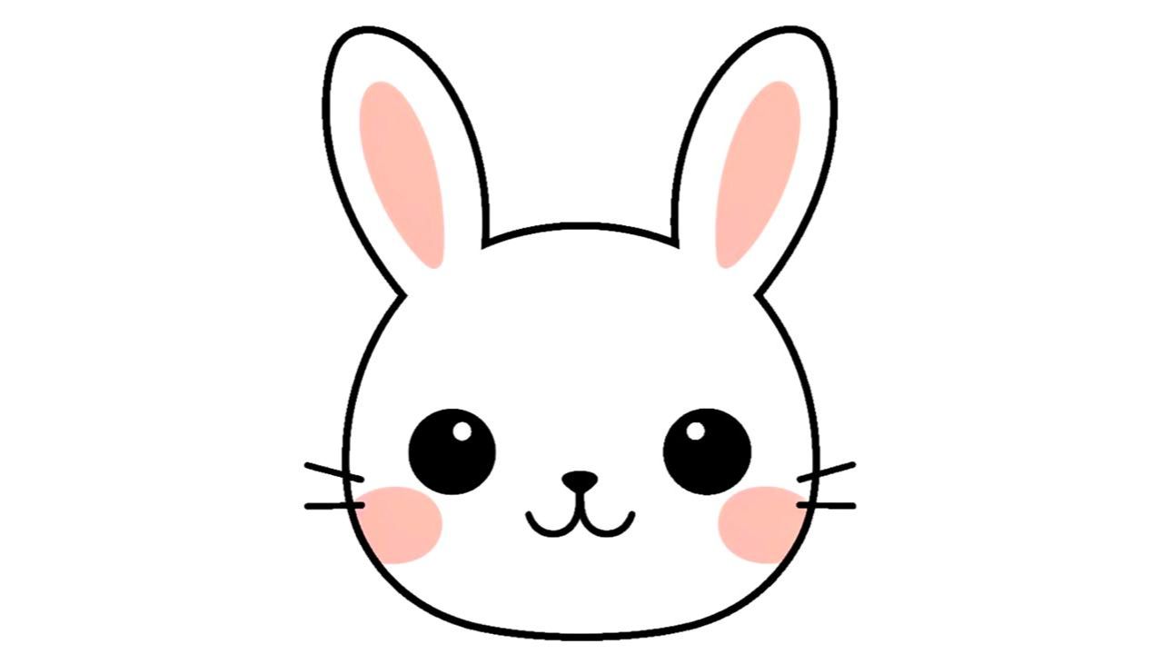 КАК ЛЕГКО НАРИСОВАТЬ МОРДОЧКУ КРОЛИКА 🐰