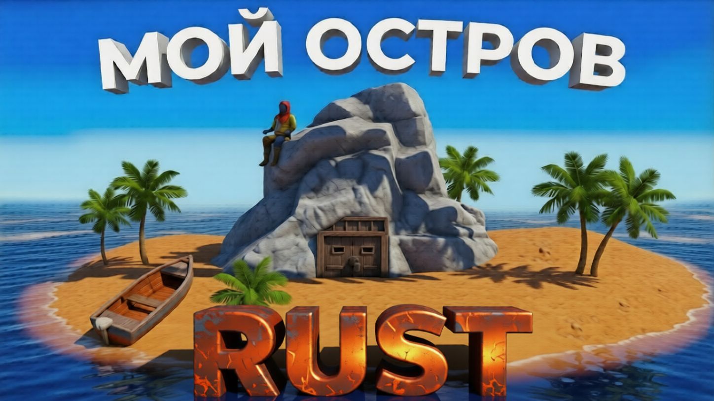 МОЙ ОСТРОВ! ЭТА ИСТОРИЯ О МОЕМ СОЛО ВЫЖИВАНИЕ ЖИВУ НА ОСТРОВЕ в Раст/Rust