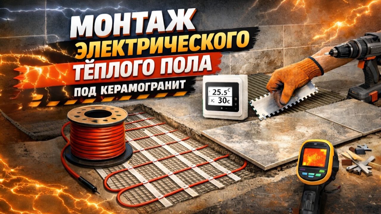 Теплый пол. Электрический теплый пол под плитку или керамогранит своими руками