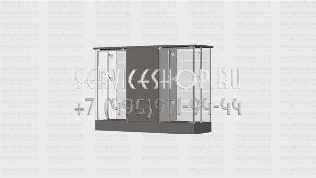 Стеклянный прилавок рабочий с экономпанелью