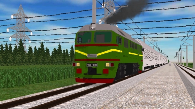 Проезжающие поезда в игре SkyRail (часть 8)