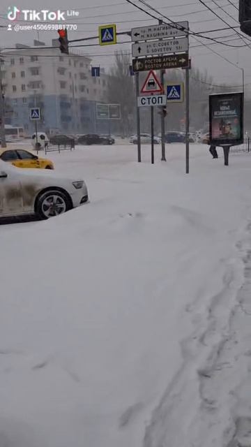 Ростов-на-Дону во власти снежной стихии 02.02.2026.#ростовнадону #2026 #стихия