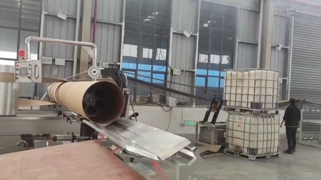 Автоматическая  линия для изготовления картонных туб и барабанов - процесс производства туб