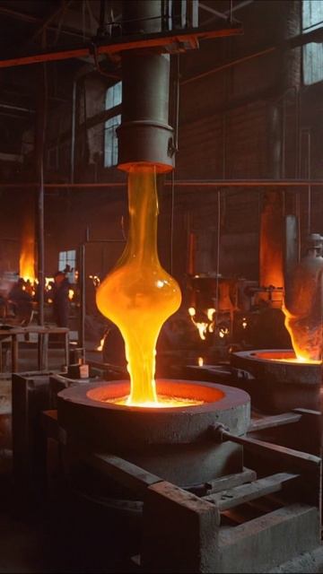 Литье металла: красота и опасность #металлургия #литье #производство