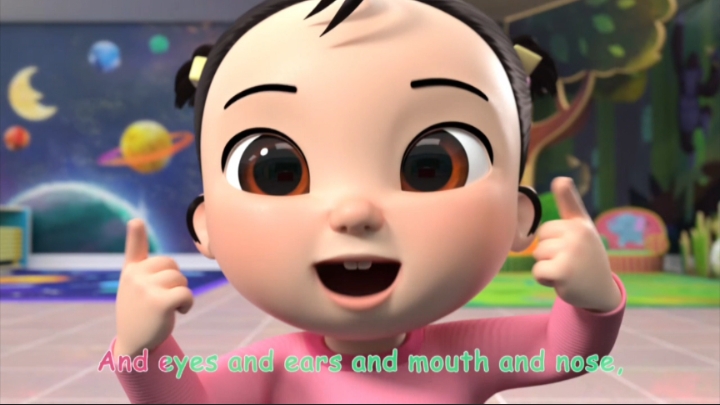 Развивающий веселый мультик. Учим названия частей тела на английском языке