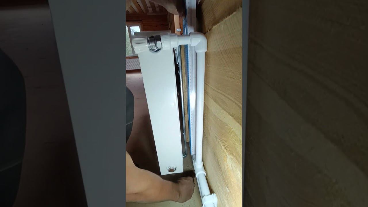 Как установить радиатор до обшивки стен гипсокартоном ? Решение есть !