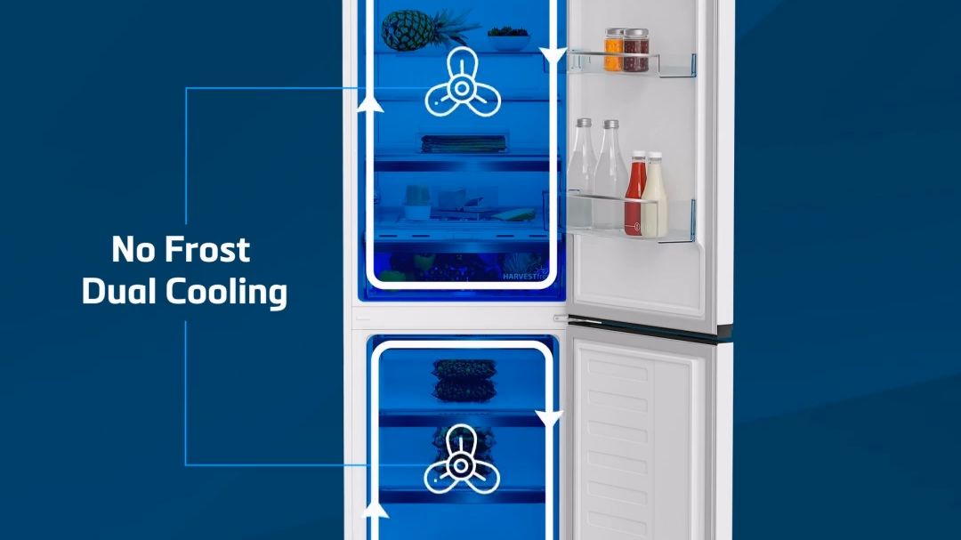Анимация для Beko. 💙  В чем разница между технологиями Total No Frost и No Frost Dual Cooling?
