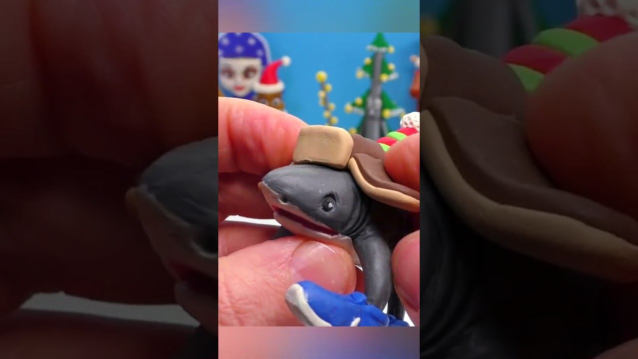 Лепим Лыжника  Tralalero Tralala из пластилина ► Видео Лепка #brainrot #clay #пластилин