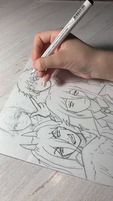 #человекбинзопила #аниме #рисунок