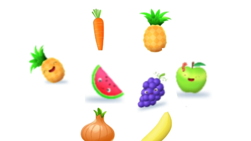 Учим названия овощей и фруктов