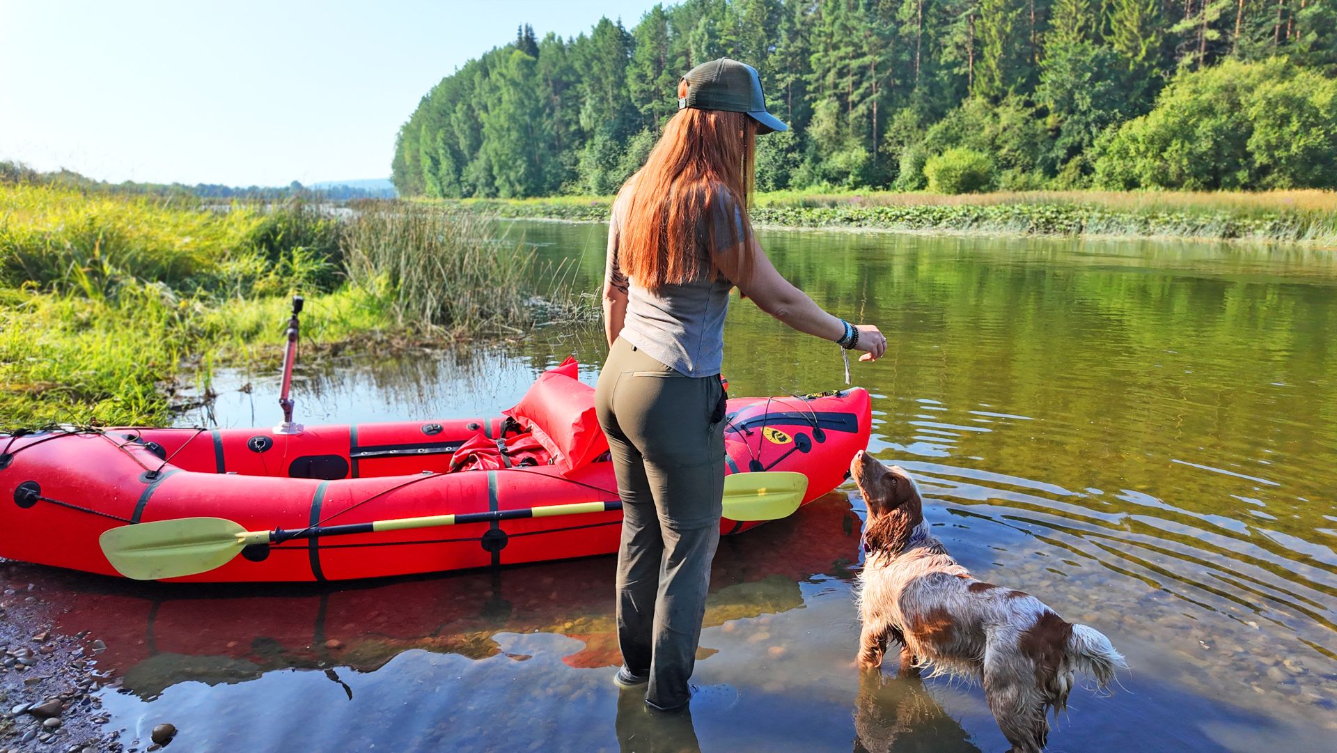 С СОБАКОЙ НА СПЛАВЕ ПО УРАЛЬСКОЙ РЕКЕ. ДВА ДНЯ НОЧУЮ В ПАЛАТКЕ
