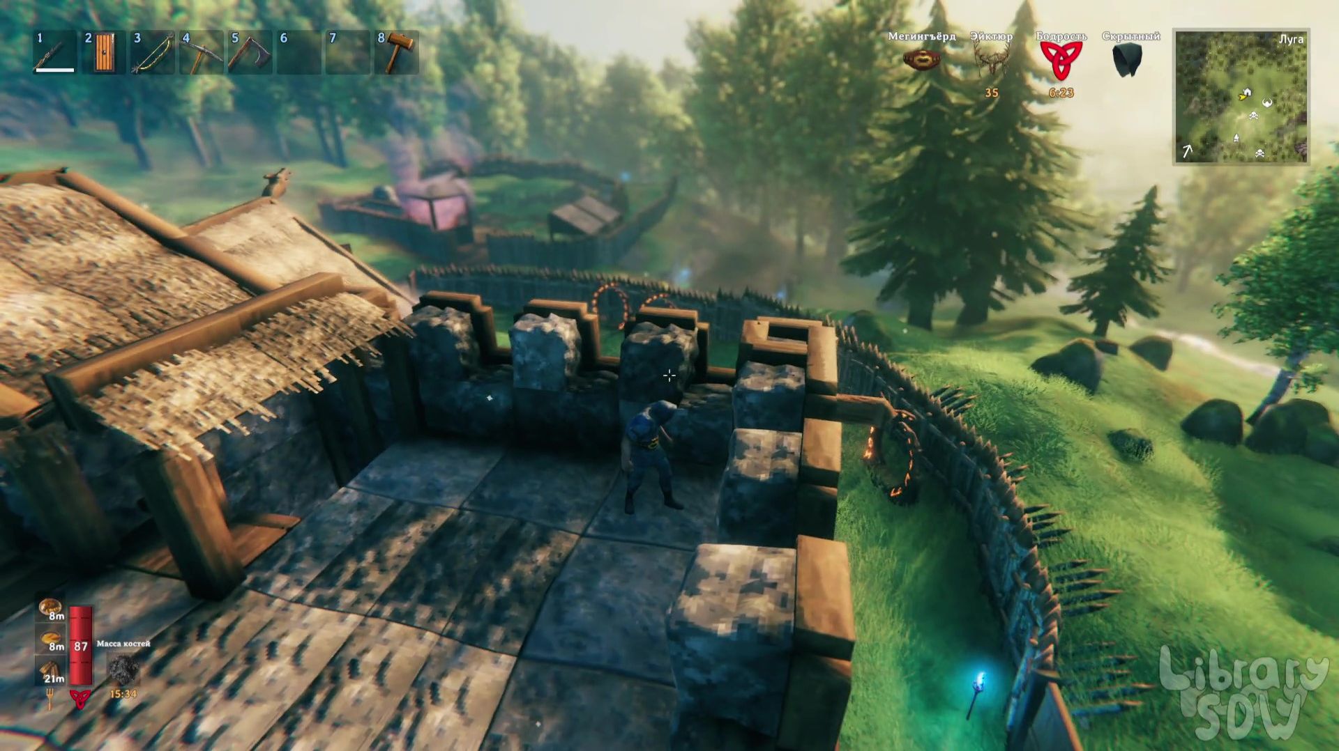 Против боссов!  Масса Костей  Valheim #3