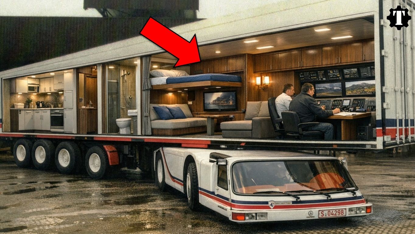 4 необычных седельных тягача с низкой кабиной.